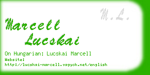 marcell lucskai business card